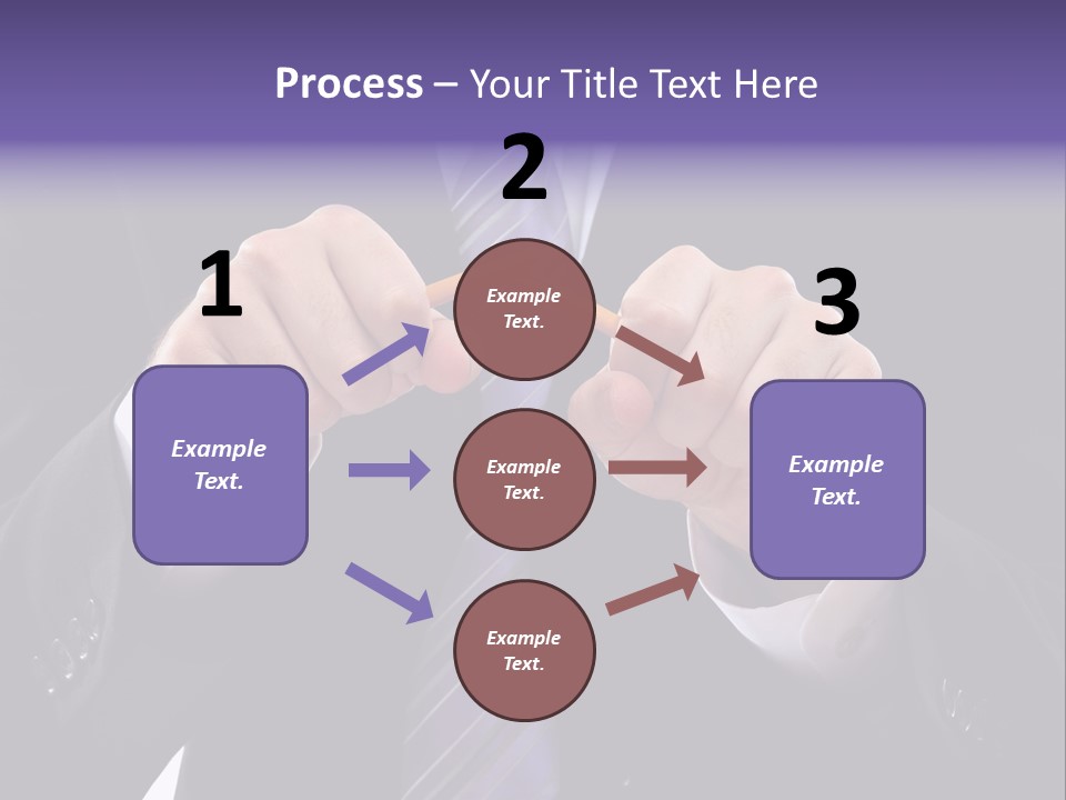 A Man In A Suit Is Holding A Pencil PowerPoint Template