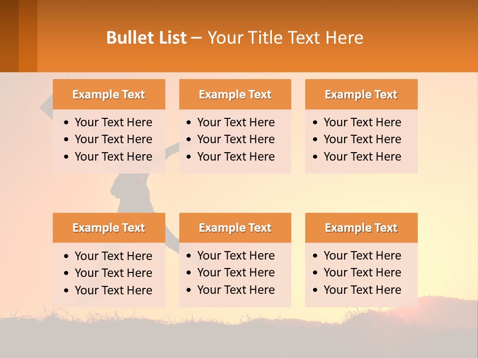 A Person Jumping In The Air With A Sign In Front Of Them PowerPoint Template