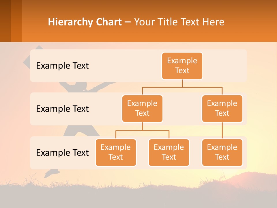 A Person Jumping In The Air With A Sign In Front Of Them PowerPoint Template