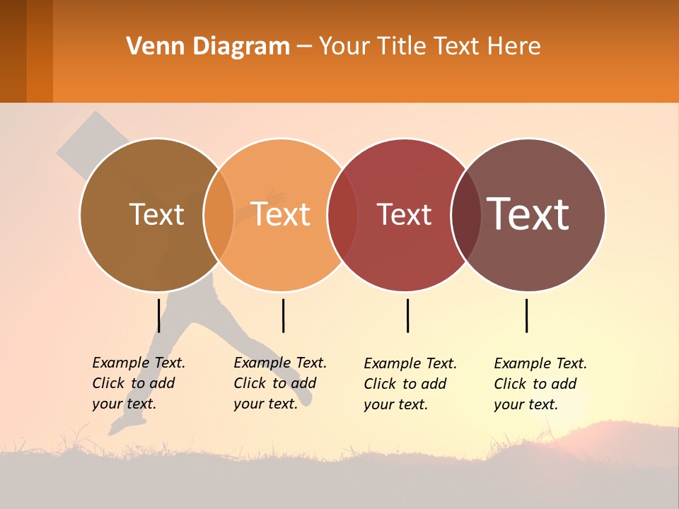 A Person Jumping In The Air With A Sign In Front Of Them PowerPoint Template