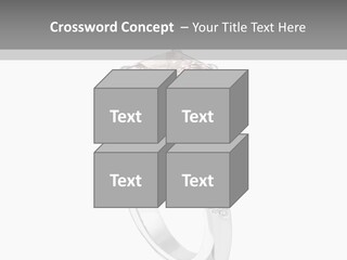 A Ring With A Pink Diamond On It PowerPoint Template