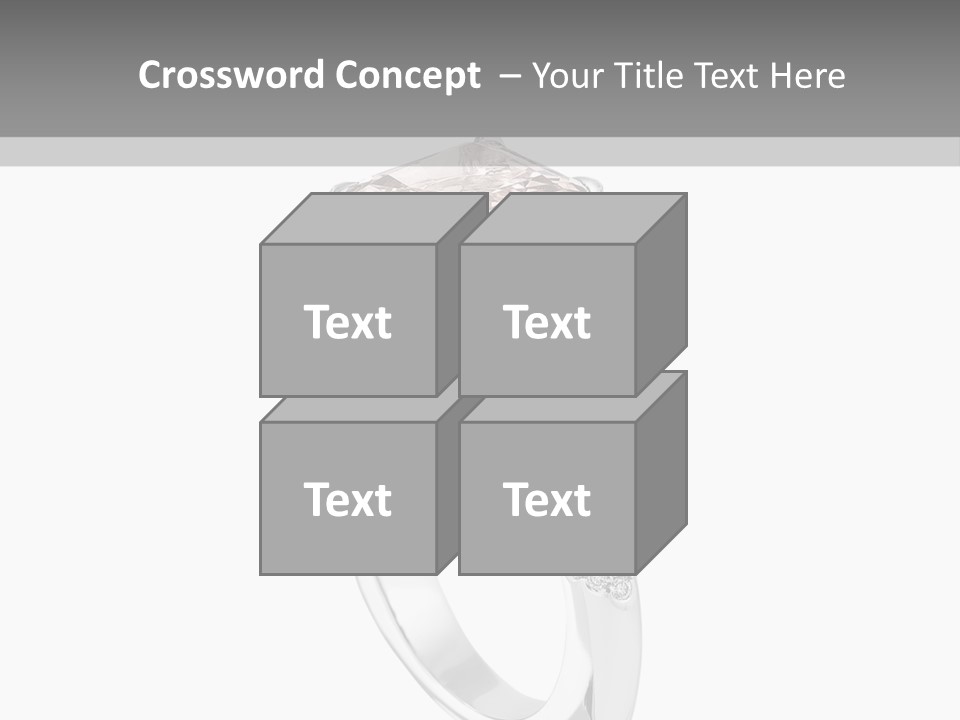 A Ring With A Pink Diamond On It PowerPoint Template