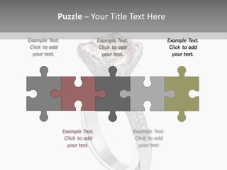 A Ring With A Pink Diamond On It PowerPoint Template