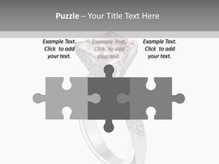 A Ring With A Pink Diamond On It PowerPoint Template