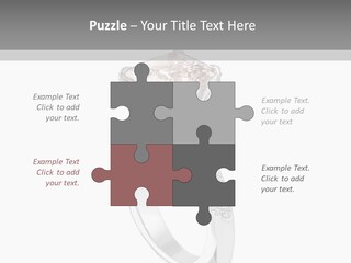 A Ring With A Pink Diamond On It PowerPoint Template