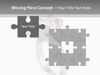 A Ring With A Pink Diamond On It PowerPoint Template