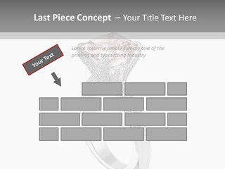 A Ring With A Pink Diamond On It PowerPoint Template
