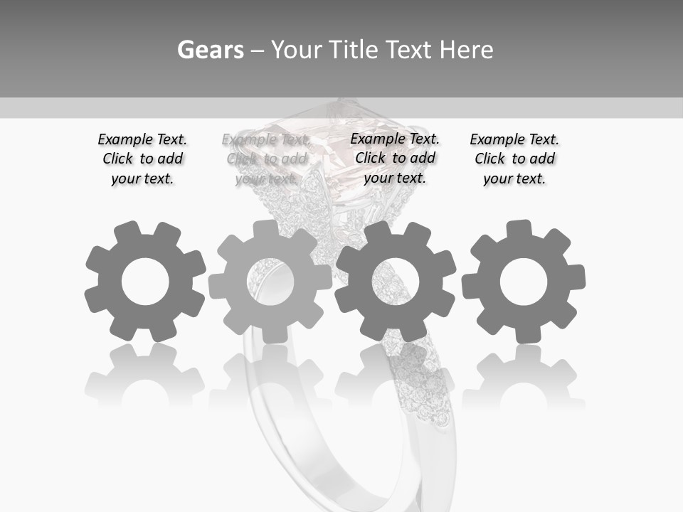 A Ring With A Pink Diamond On It PowerPoint Template