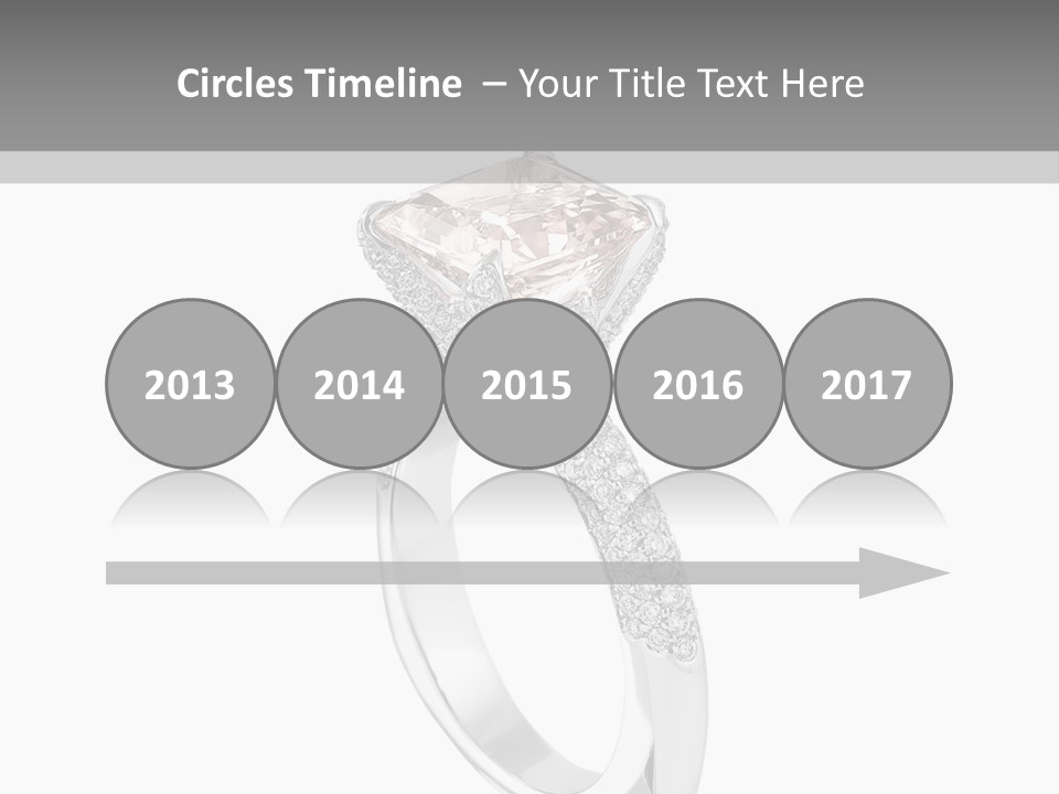 A Ring With A Pink Diamond On It PowerPoint Template