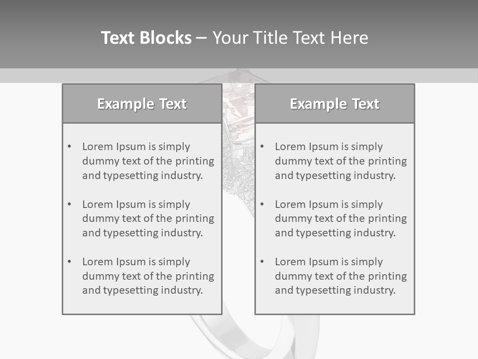 A Ring With A Pink Diamond On It PowerPoint Template