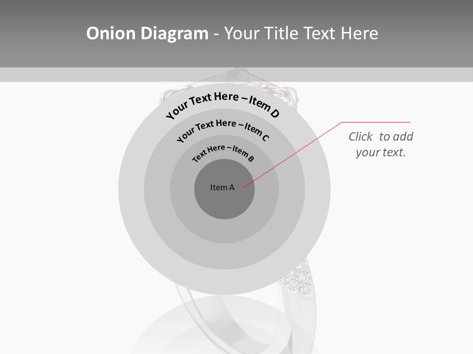 A Ring With A Pink Diamond On It PowerPoint Template