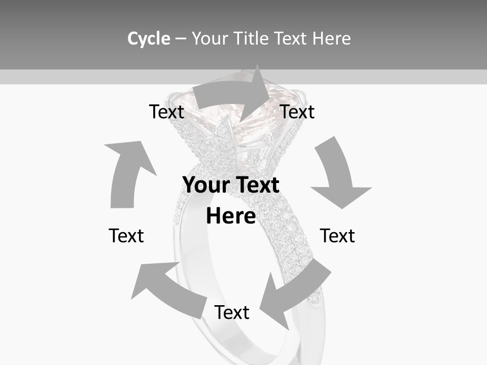 A Ring With A Pink Diamond On It PowerPoint Template