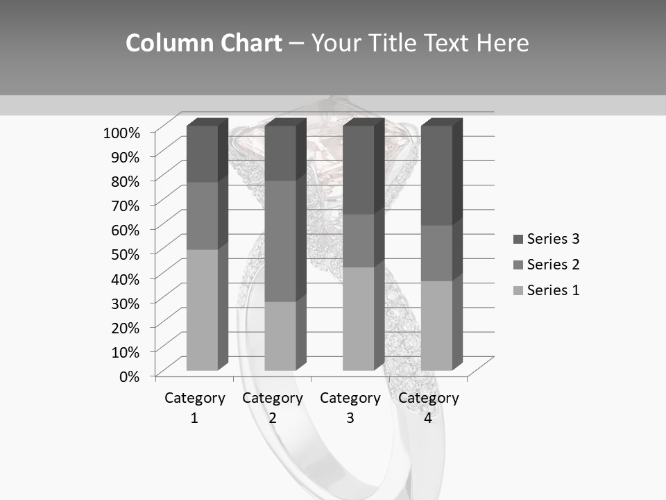 A Ring With A Pink Diamond On It PowerPoint Template