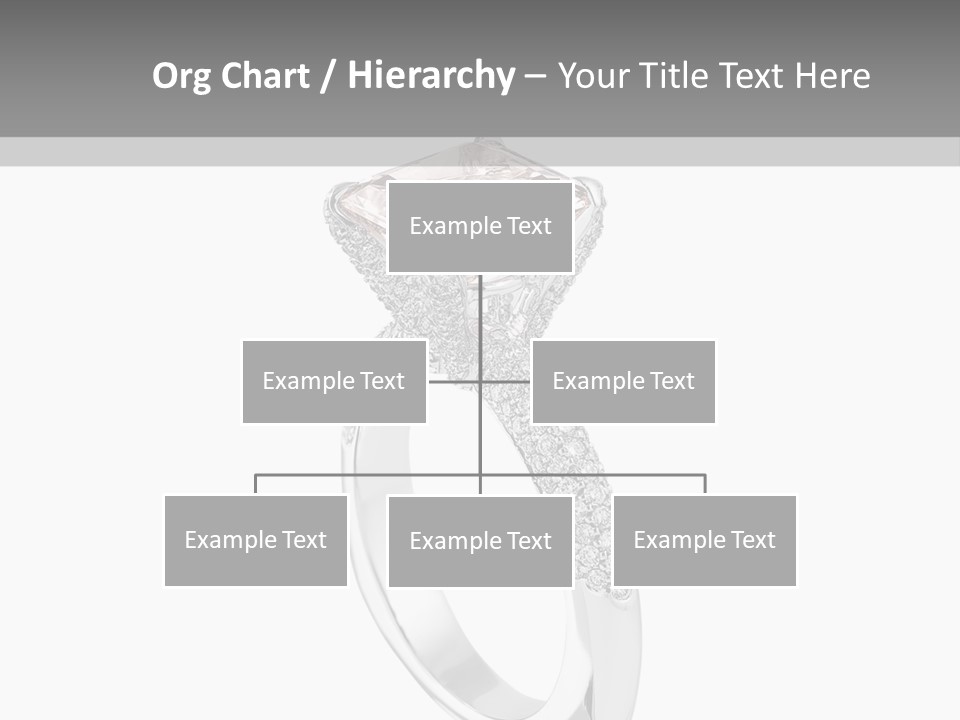 A Ring With A Pink Diamond On It PowerPoint Template