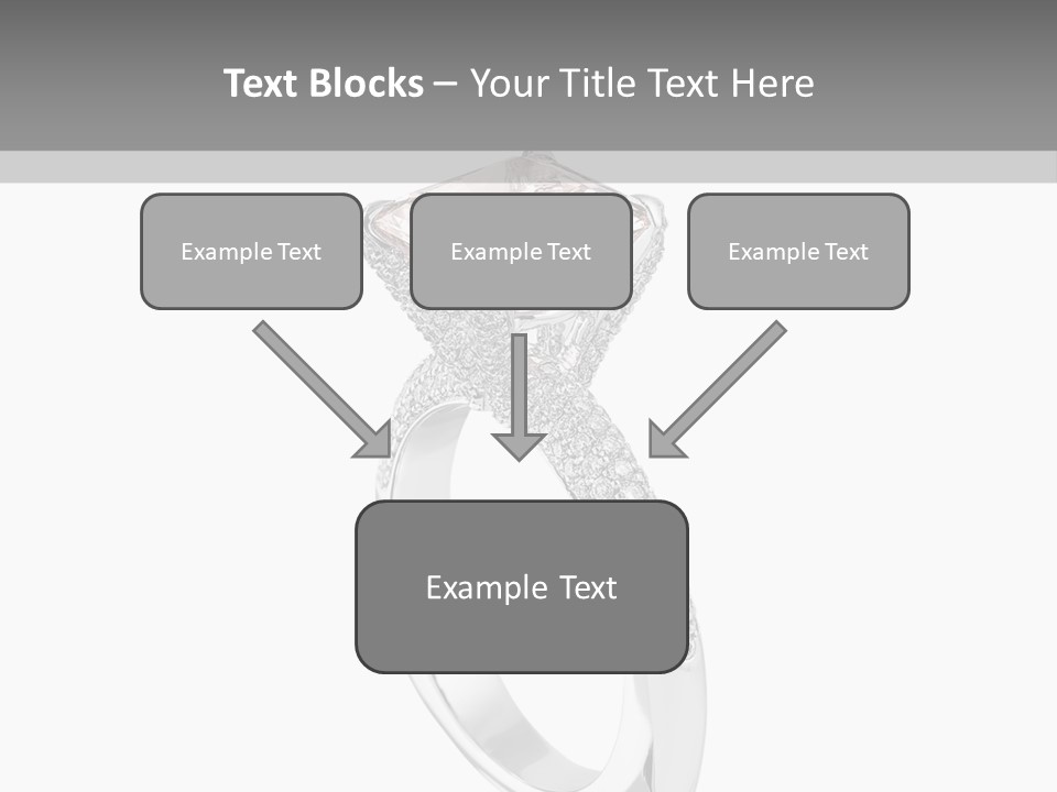 A Ring With A Pink Diamond On It PowerPoint Template