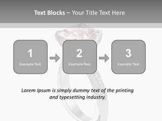 A Ring With A Pink Diamond On It PowerPoint Template