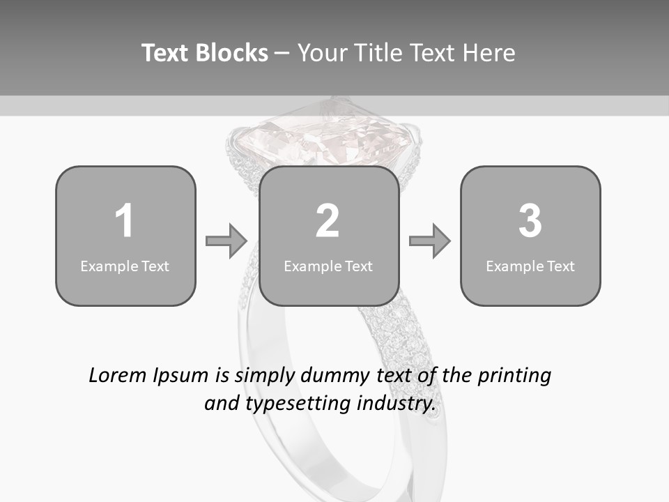 A Ring With A Pink Diamond On It PowerPoint Template