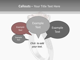 A Ring With A Pink Diamond On It PowerPoint Template