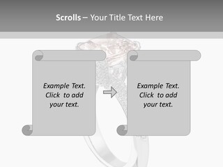 A Ring With A Pink Diamond On It PowerPoint Template