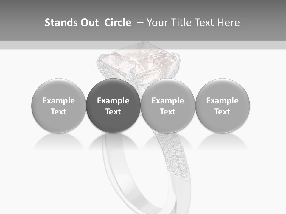 A Ring With A Pink Diamond On It PowerPoint Template