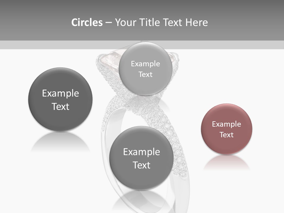 A Ring With A Pink Diamond On It PowerPoint Template