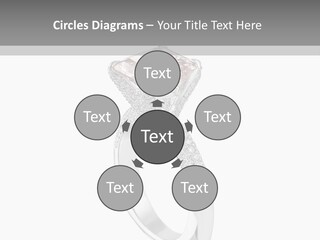 A Ring With A Pink Diamond On It PowerPoint Template