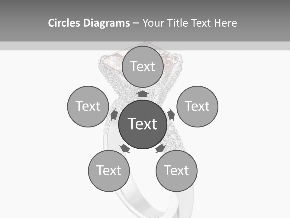 A Ring With A Pink Diamond On It PowerPoint Template