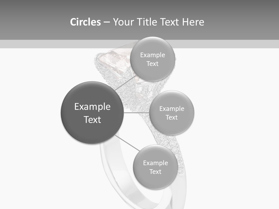 A Ring With A Pink Diamond On It PowerPoint Template