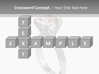 A Ring With A Pink Diamond On It PowerPoint Template
