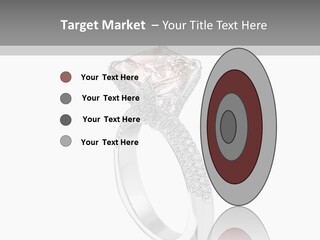 A Ring With A Pink Diamond On It PowerPoint Template
