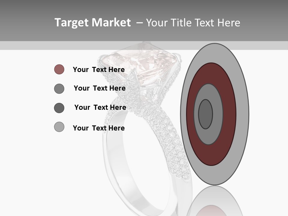 A Ring With A Pink Diamond On It PowerPoint Template