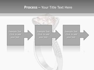 A Ring With A Pink Diamond On It PowerPoint Template