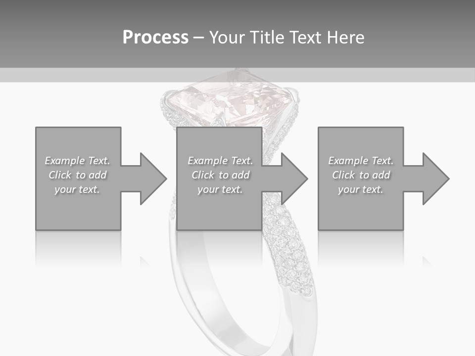 A Ring With A Pink Diamond On It PowerPoint Template