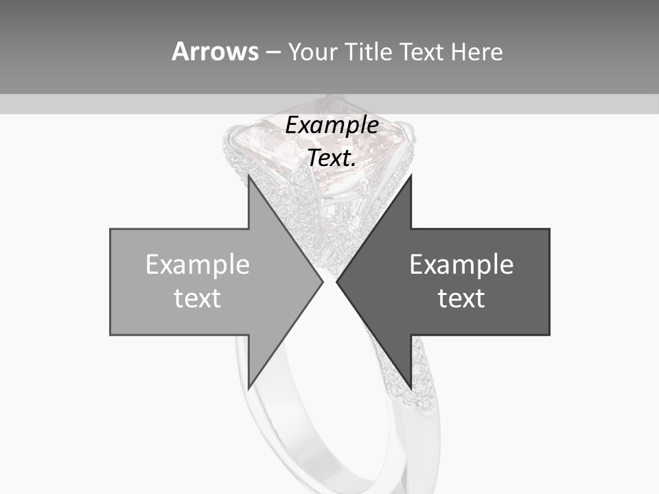 A Ring With A Pink Diamond On It PowerPoint Template