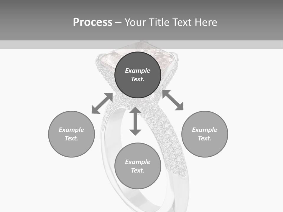A Ring With A Pink Diamond On It PowerPoint Template
