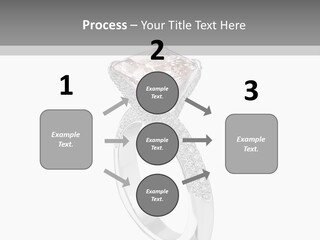 A Ring With A Pink Diamond On It PowerPoint Template