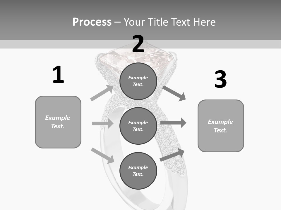 A Ring With A Pink Diamond On It PowerPoint Template