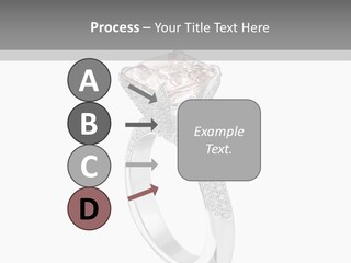 A Ring With A Pink Diamond On It PowerPoint Template