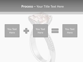 A Ring With A Pink Diamond On It PowerPoint Template