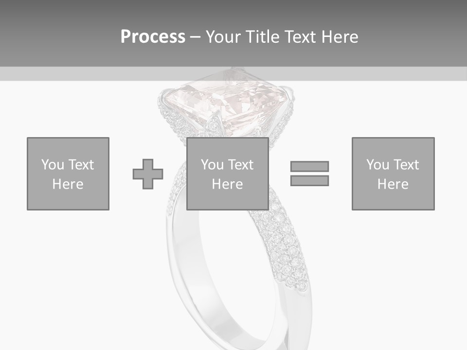 A Ring With A Pink Diamond On It PowerPoint Template
