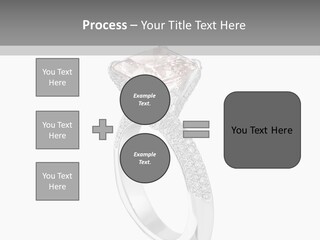 A Ring With A Pink Diamond On It PowerPoint Template