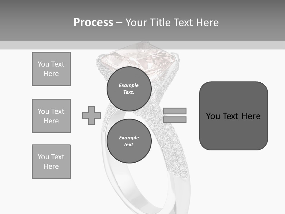 A Ring With A Pink Diamond On It PowerPoint Template