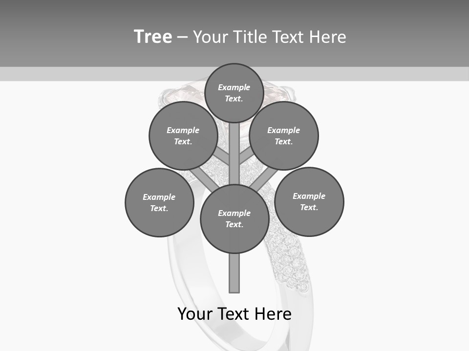 A Ring With A Pink Diamond On It PowerPoint Template