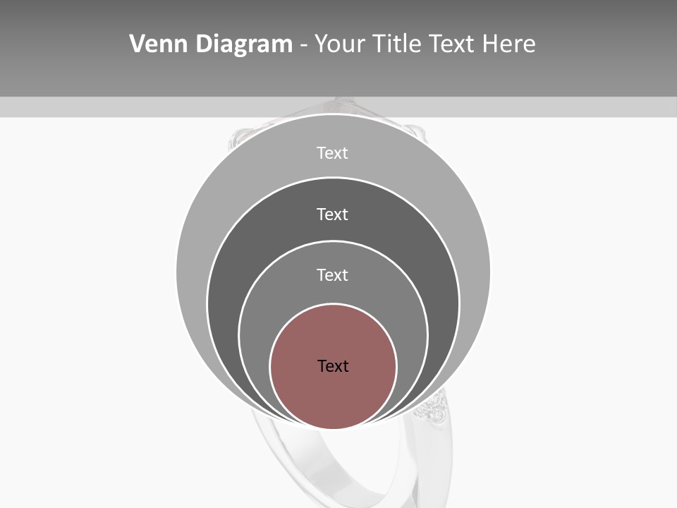 A Ring With A Pink Diamond On It PowerPoint Template