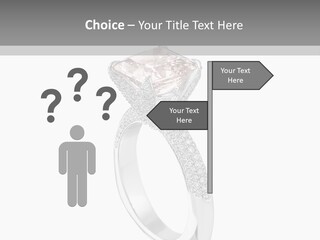 A Ring With A Pink Diamond On It PowerPoint Template