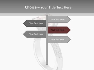 A Ring With A Pink Diamond On It PowerPoint Template