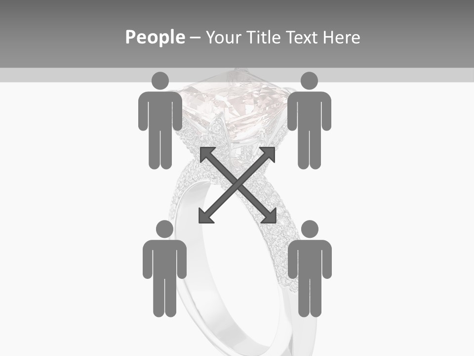 A Ring With A Pink Diamond On It PowerPoint Template