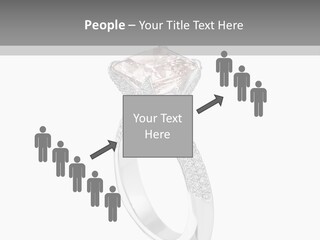 A Ring With A Pink Diamond On It PowerPoint Template