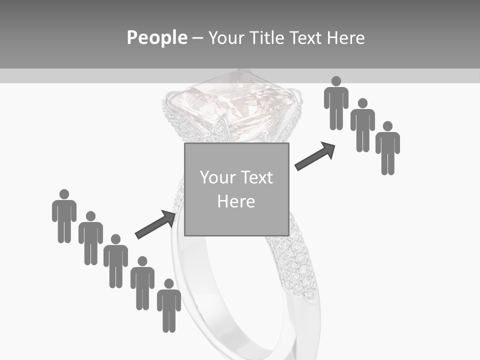 A Ring With A Pink Diamond On It PowerPoint Template