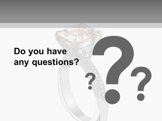 A Ring With A Pink Diamond On It PowerPoint Template